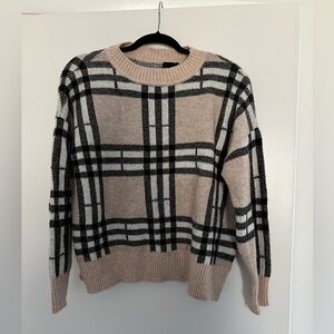 NWOT - Cliché Tartan Plaid Weave Sweater in Size Medium